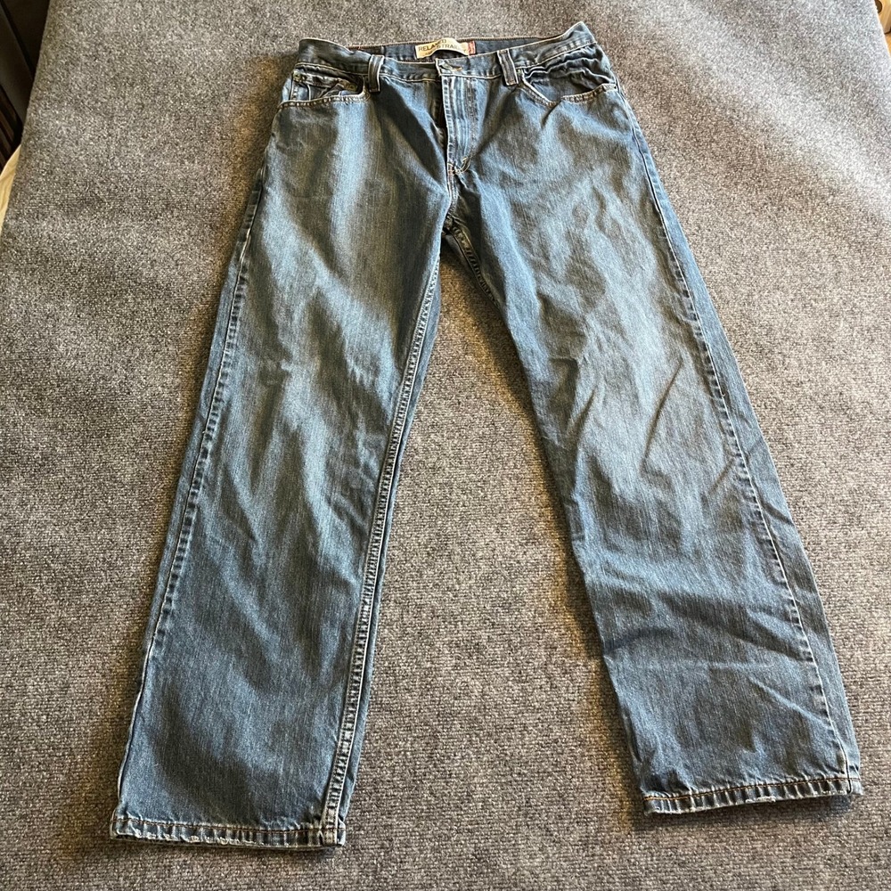 Levis 559 Relaxed Straight Jeans Mens 34x32 Blue‎ Medium Wash 100% Cotton Denim